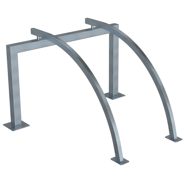 Lean-on hoop for bicycles | 2 Bicycles Total length: 1400mm